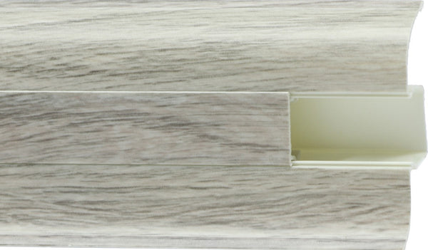 Пвц перваз с канал за кабел 55mm №822