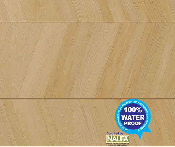 Безплатна мостра Водоустойчив ламиниран паркет шеврон Swiss krono D80681 10mm AC5/33